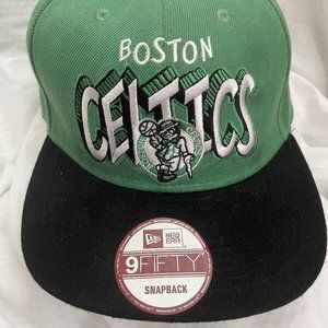 Boston Celtics New Era Hardwood Classics 9fifty NBA Cap Hat SnapBack Green Black